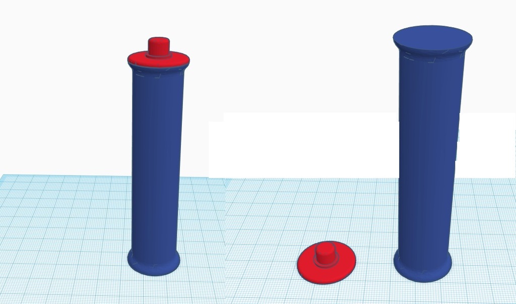No Supports Required Filament Roller End caps & Tube