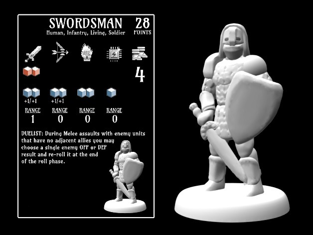 Image of Swordsman (18mm scale)