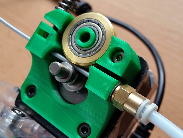 Compact bowden extruder for TinyBoy and Mini Fabrikator