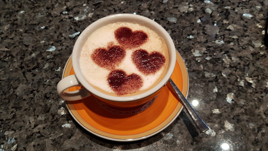 Cappuccino Heart Stencil