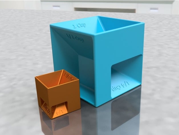 3D-Printed Measuring Cubes : measuring utentil