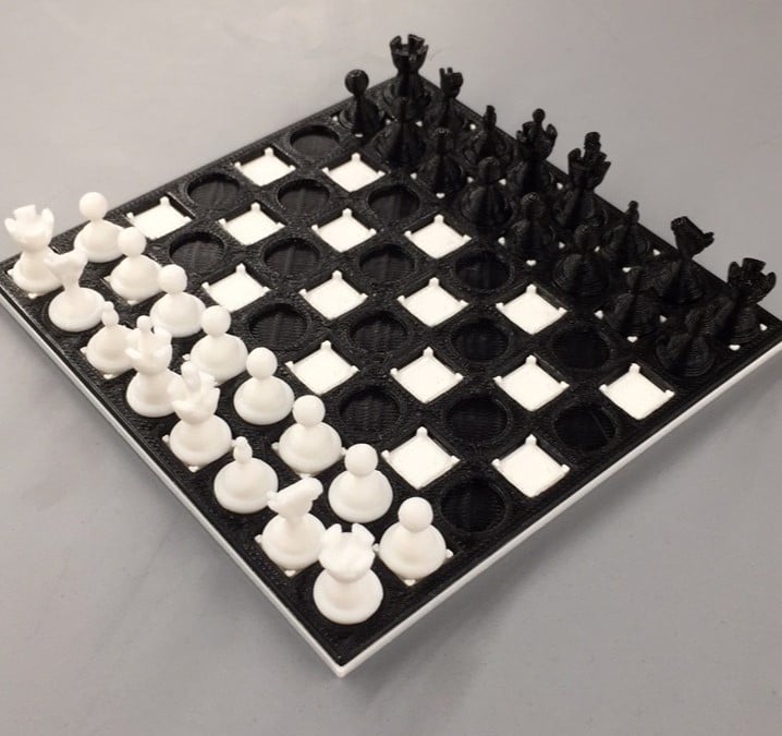 3D Printed Chess Board