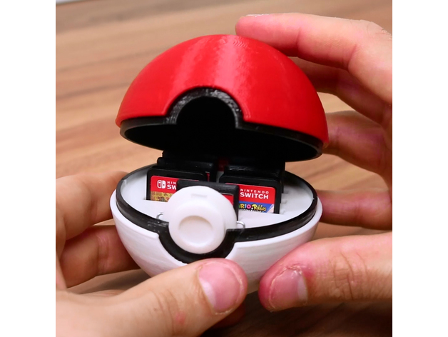 pokeball nintendo switch game holder
