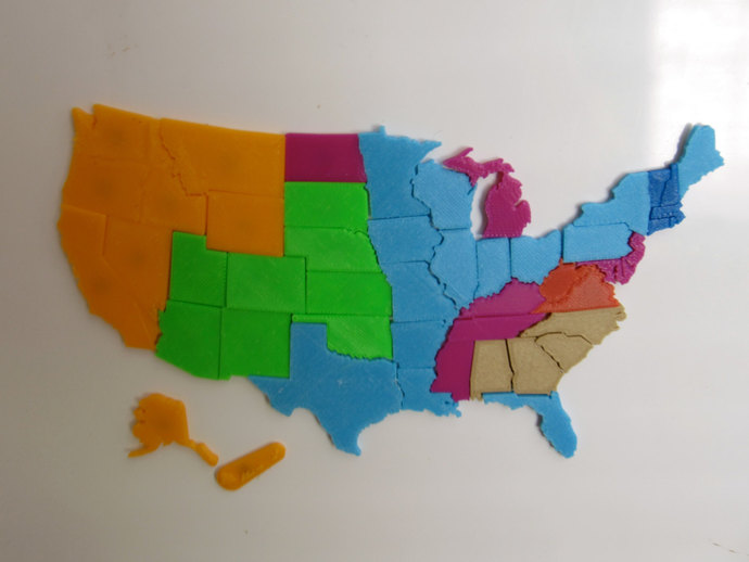 USA States Magnetic Puzzle Set