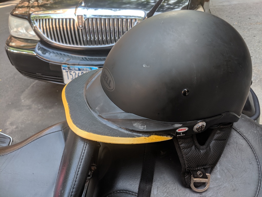 Visor Extension for Bell Pit Boss Motorcycle Helmet