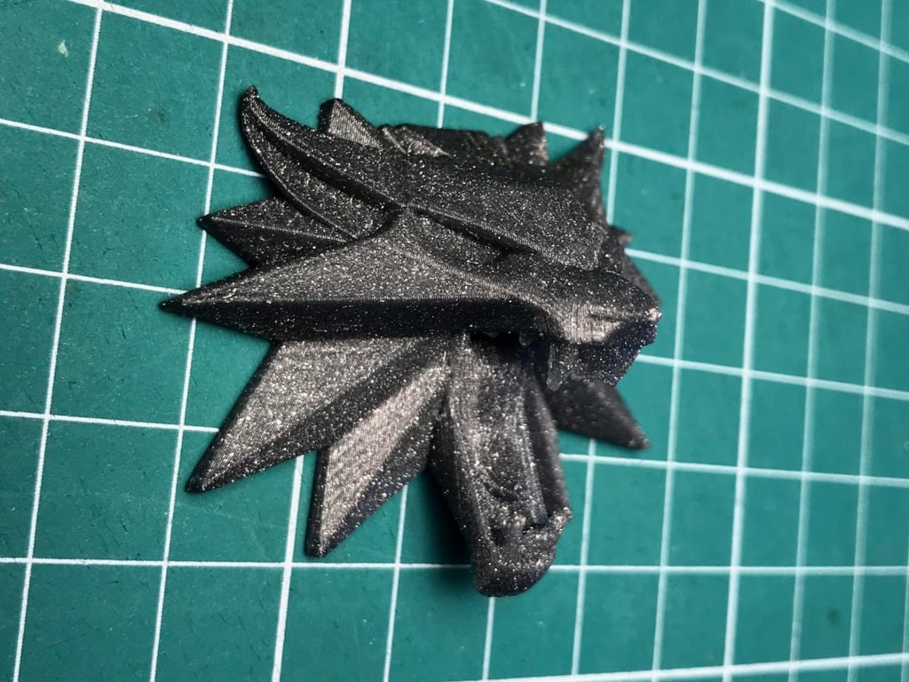 Witcher Wolf School Medallion fridge magnet