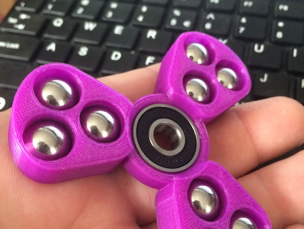 Fidget spinner with 1/2 inch bearings
