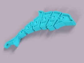 Articulated Hinged Dolphin Keychain - Fusion 360 tutorial