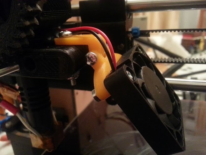 Adjustable 40mm Fan Mount (Prusa i3)