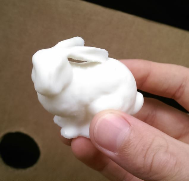 Rabbit with ears down with support