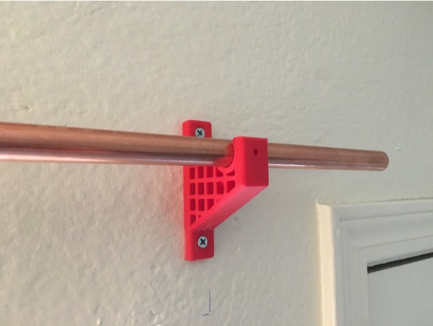 Curtian Rod Holder for 1/2 Copper Pipe