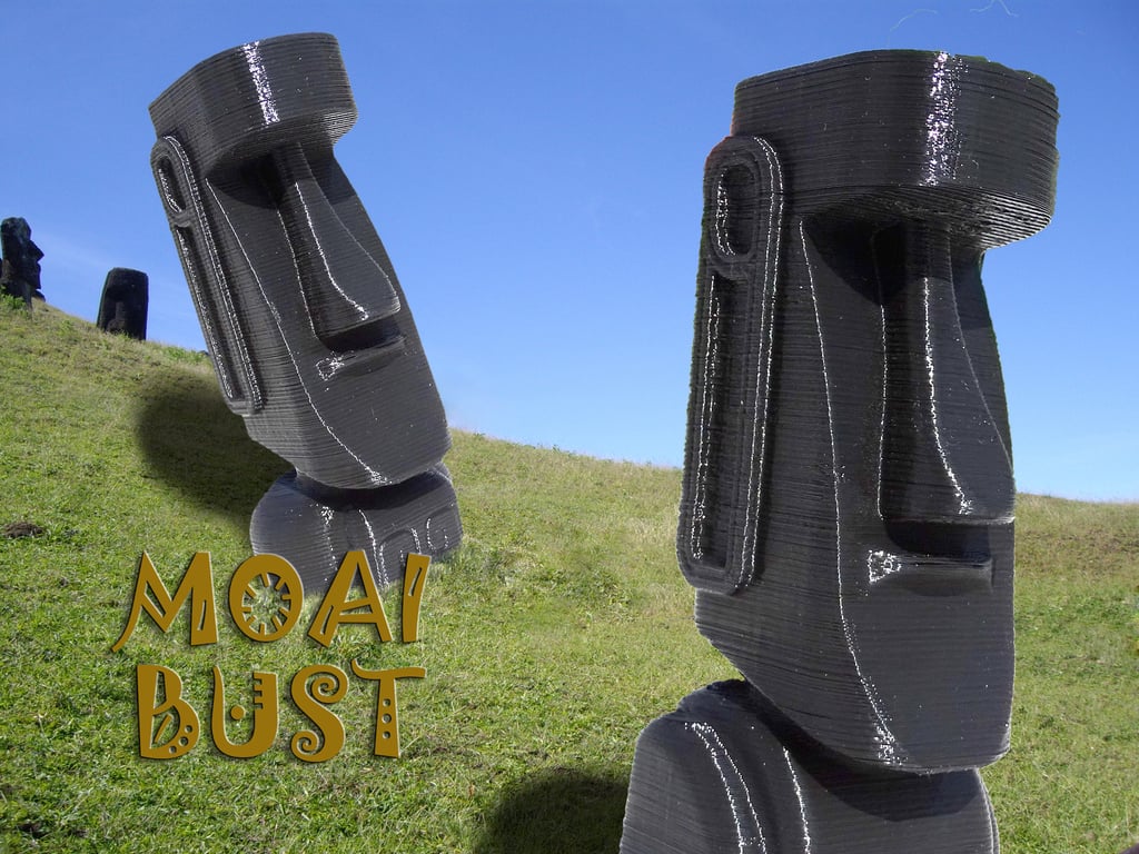 Easter island "Moai" bust