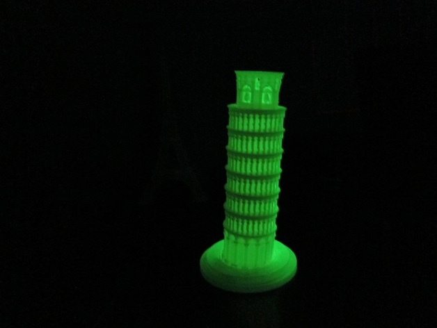 Leaning Tower Of Pisa - Glow in Dark PLA