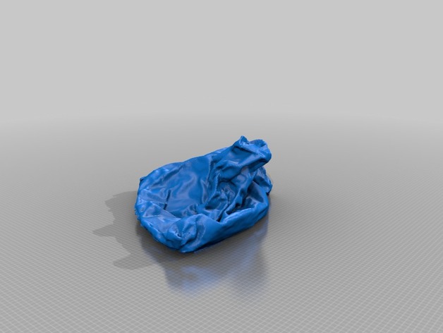 Disposal Plastic Shopping Bag (3D scan via Sense)