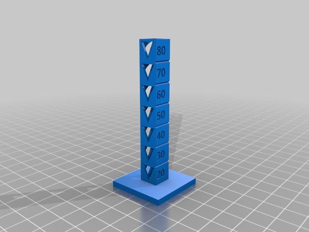 Print speed calibration tower