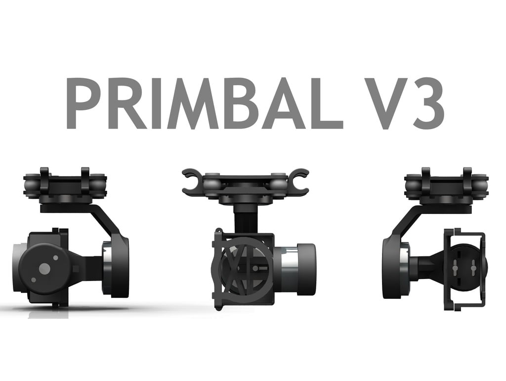 Primbal V3 - 3 Axis Brushless Gimbal for Yi/GoPro