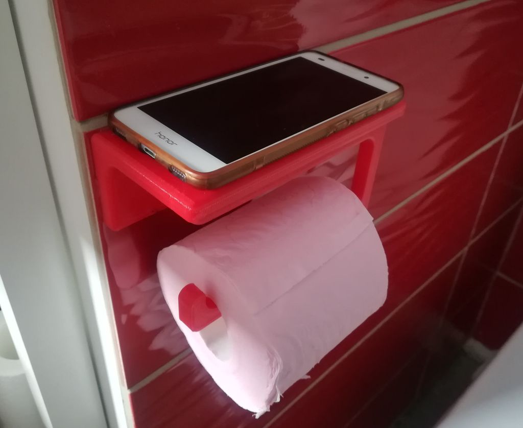 Toilet paper with phone support