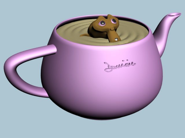 Suzanne in a Teapot