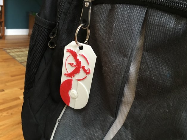 Pokemon Go Backpack Tag (Red Team)