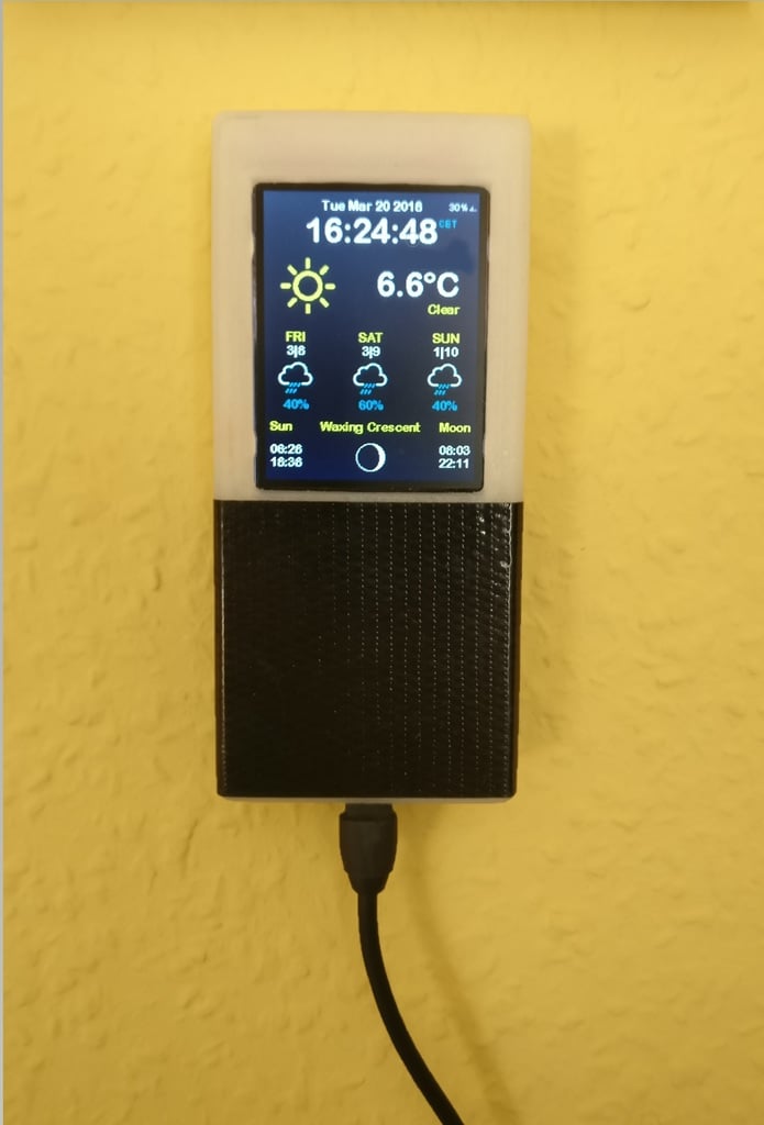 ESP8266 Weather Station with 2.2" TFT Screen (WiFi)