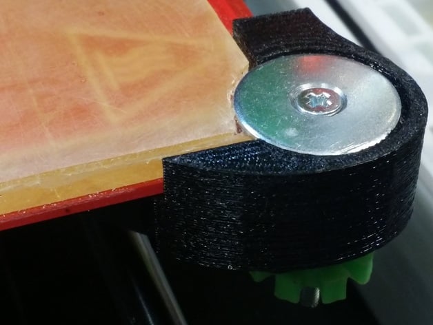 Reinforced Glass Clamp for Prusa I3 V2 (for PEI plate)