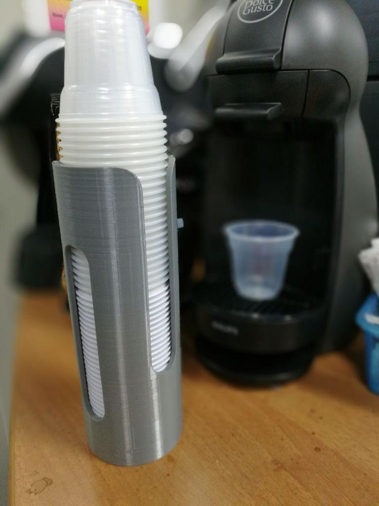 Coffee Plastic Cup Holder / Dispenser (80cc Ø57mm)