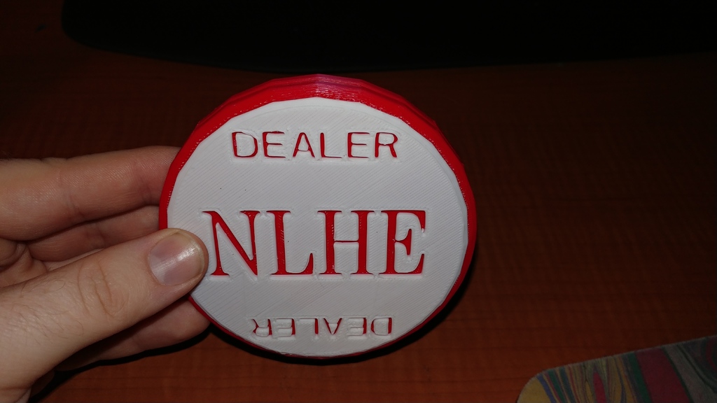 Dealer Button, Double Sided (PLO & NLHE)