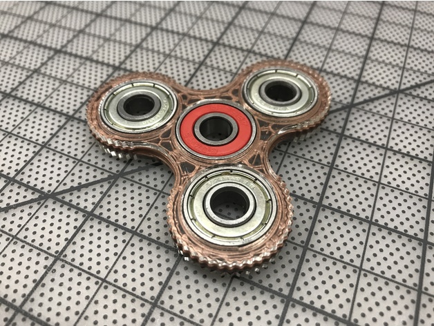 Laser + 3D Printed Tri-Spinner (Fidget Toy)