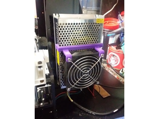 Anet A8 Power Supply Fast Fan Bracket By Miranina Thingiverse