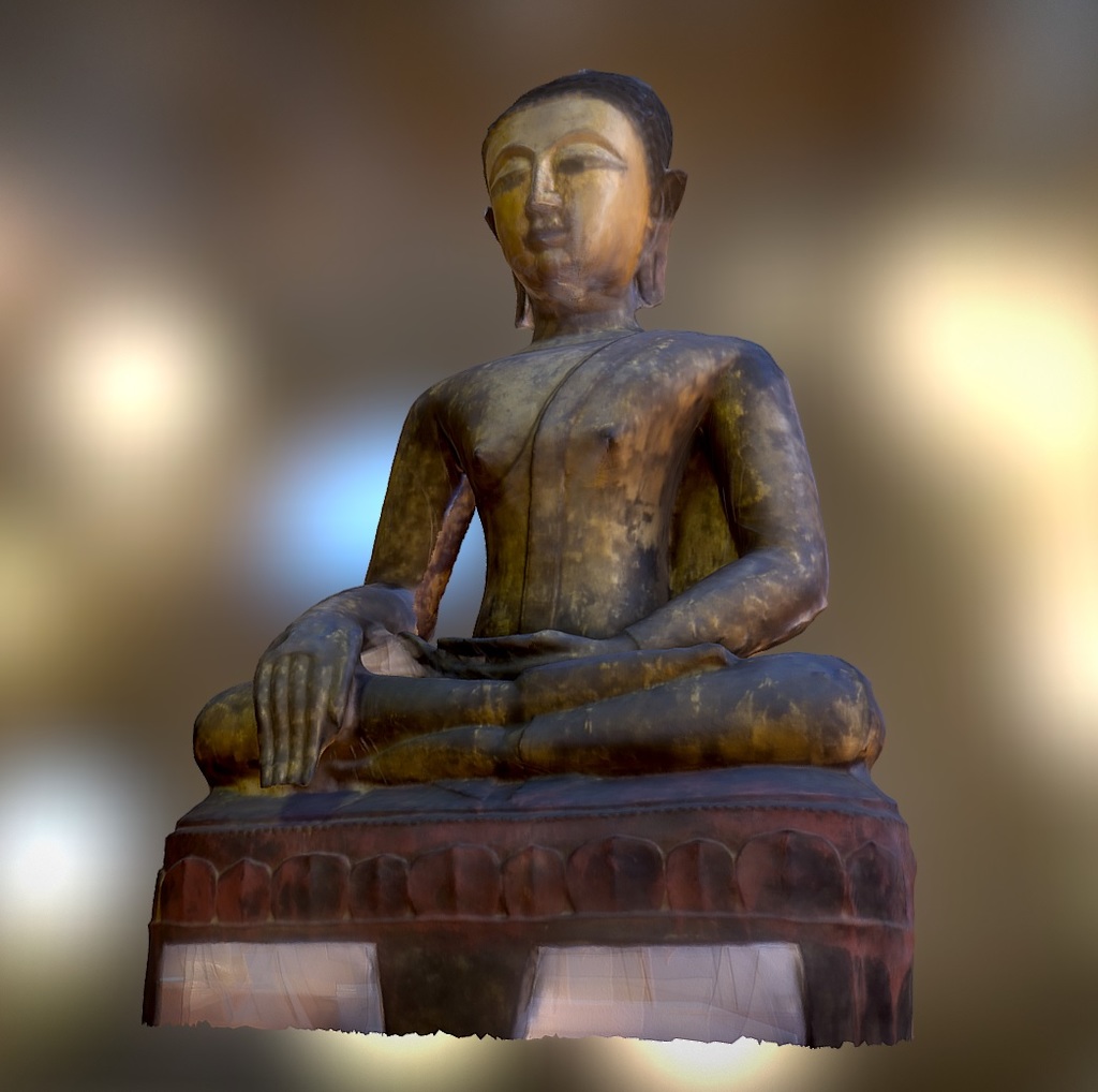 Buddha in the earth-touching gesture