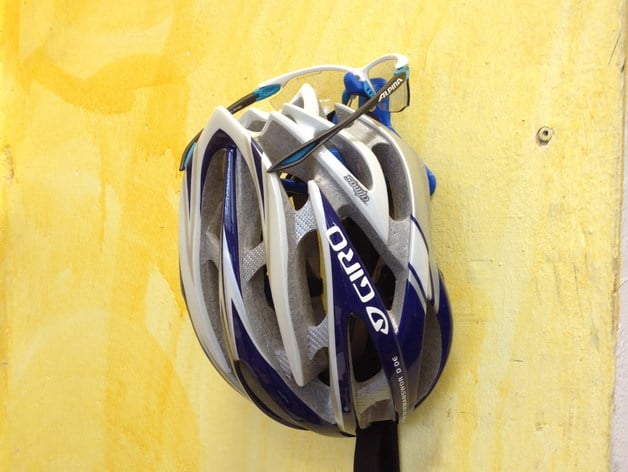 Fahrrad Helm- und Brillenwandhalter / Bicycle Helmet and Glasses Wall Mount