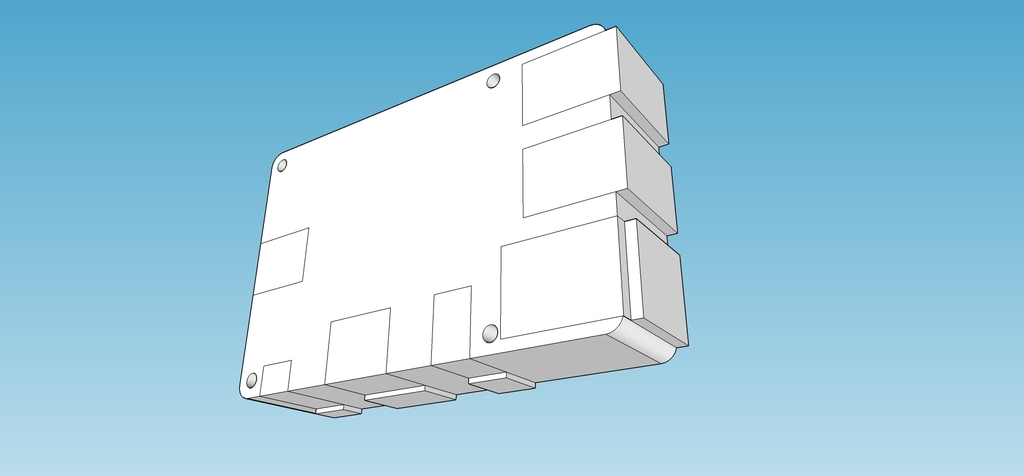 Basic Raspberry Pi-3 boxed dimensions