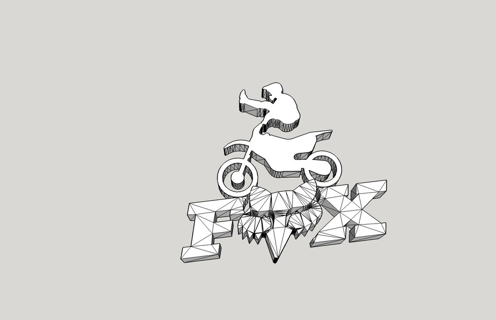 Fox Racing logo and Rider remix