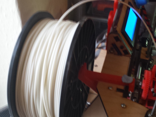 Compact Spool Holder and Guide for MakerFarm Prusa i3