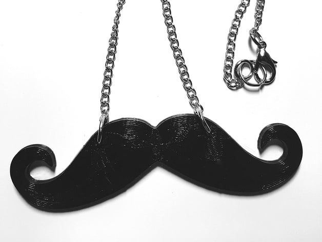 Moustache/Mustache Movember Necklace Pendant
