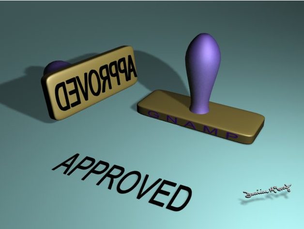 "APPROVED" Rubber Stamp