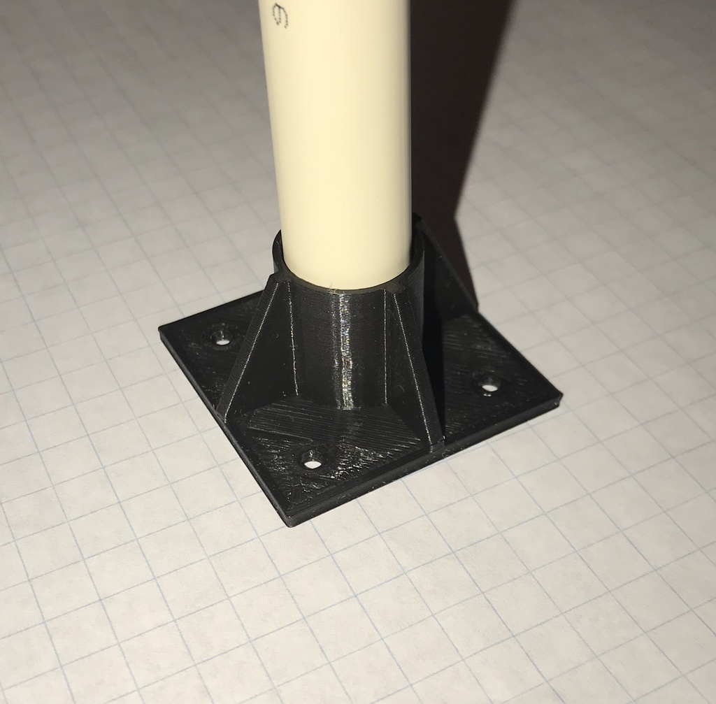 Base for PVC 1/2" pipe