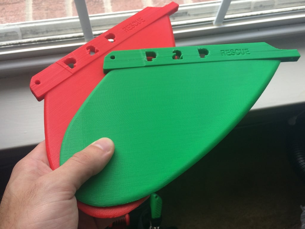 SUP surf fin by P2P Rescue