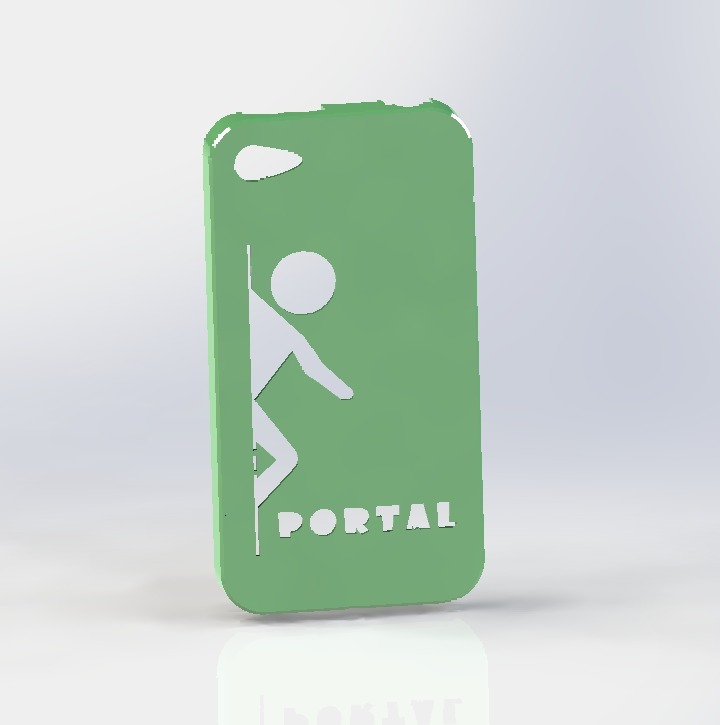 Portal themed iphone 4s case