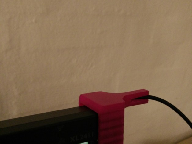 Mouse cable management for BenQ XL2411 monitor