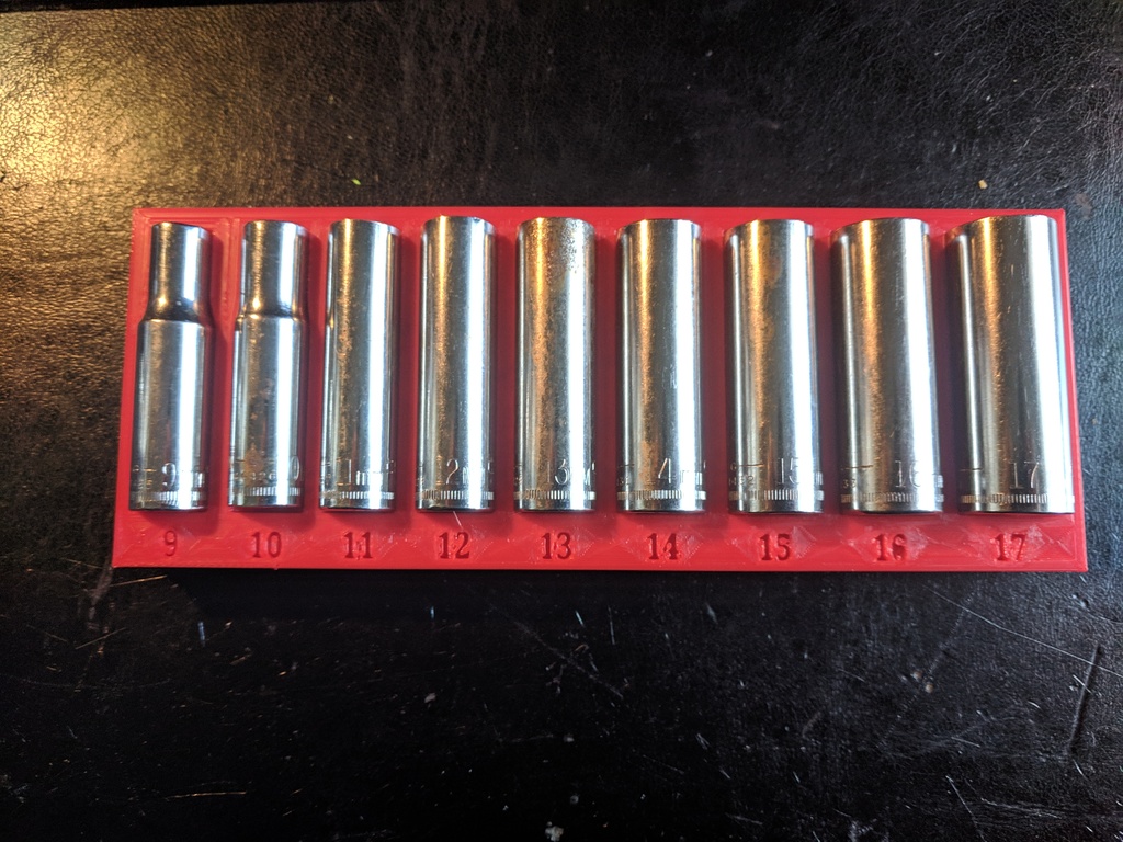 craftsman metric deep-socket organizer tray