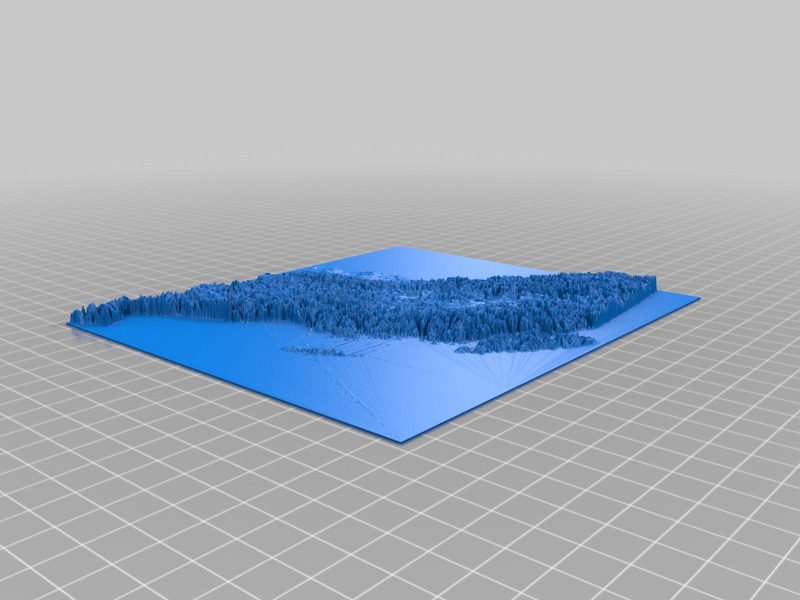 Elevation Model of British Columbia, Canada