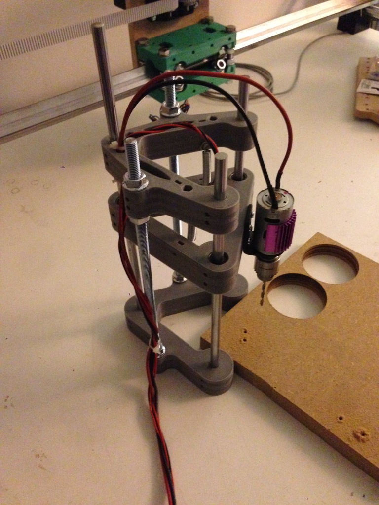 Mini drill press with led light