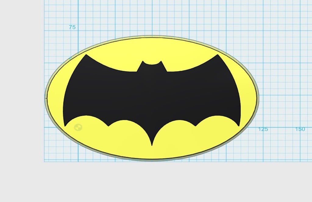 Classic 1966 TV Series Batman logo with background