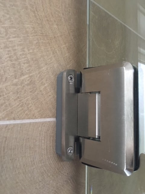 Glass Shower door hinge shim / spacer