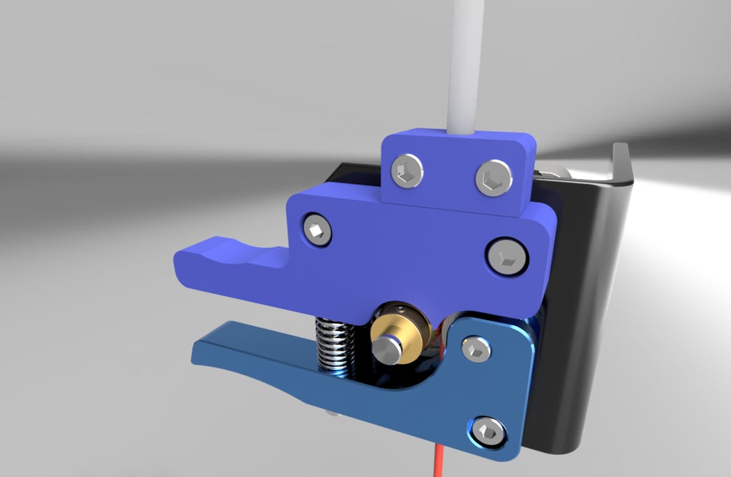 Tevo Filament Extruder Upgrade with PTFE (Bowden) tube clamp