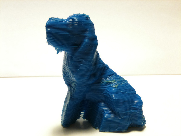 3D Scanned Toy Dog using the Makerbot 3D Scanner!