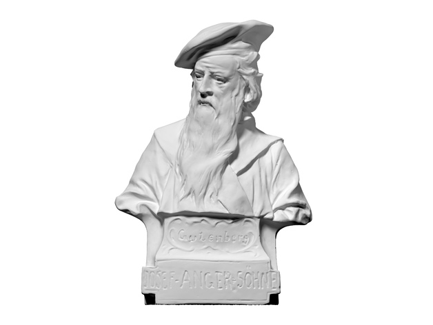 3D scan of Bust of Gutenberg