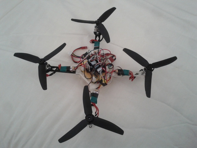 Small, modular quadcopter frame