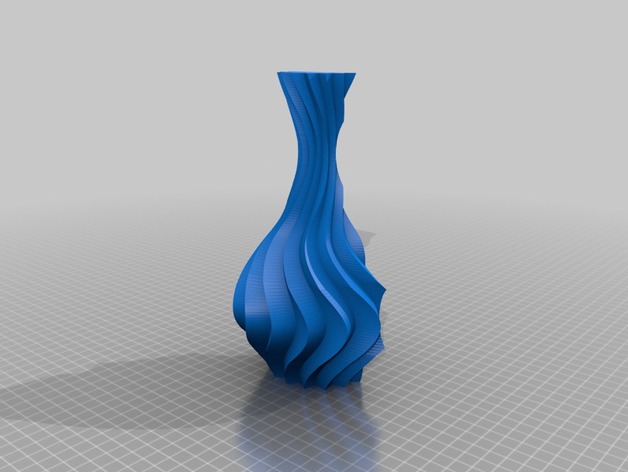 Twisted wall vase (half vase)
